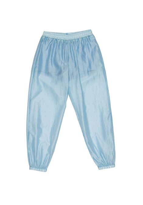 Pantaloni con vita e orli elasticizzati Lù-Lù BY MISS GRANT | LL4440AZZURRO